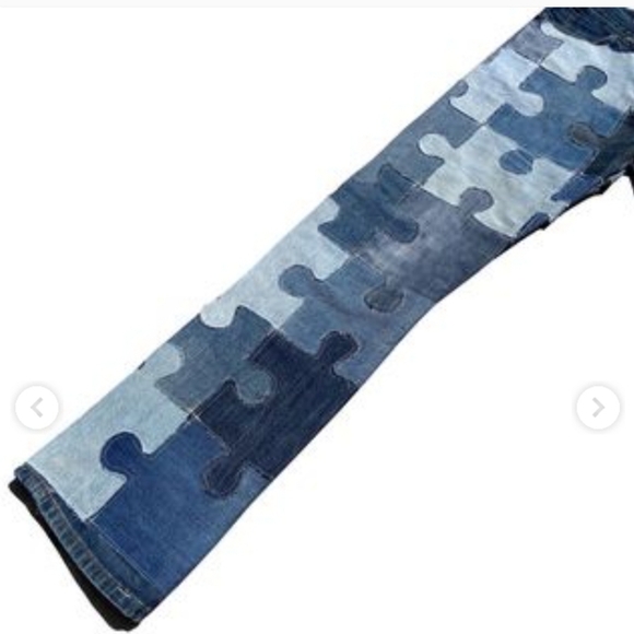 Roughcut Jigsaw Puzzle Patchwork Denims... - Picture 4 of 4